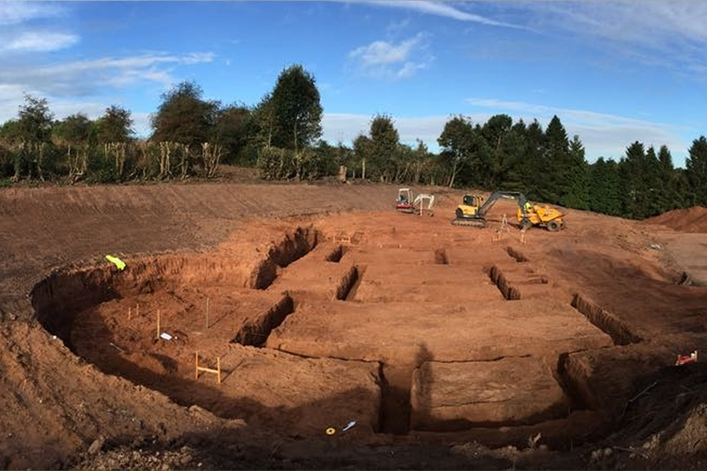 Groundworks for foundations completed in Cheshire by Guy Nixon Groundworks